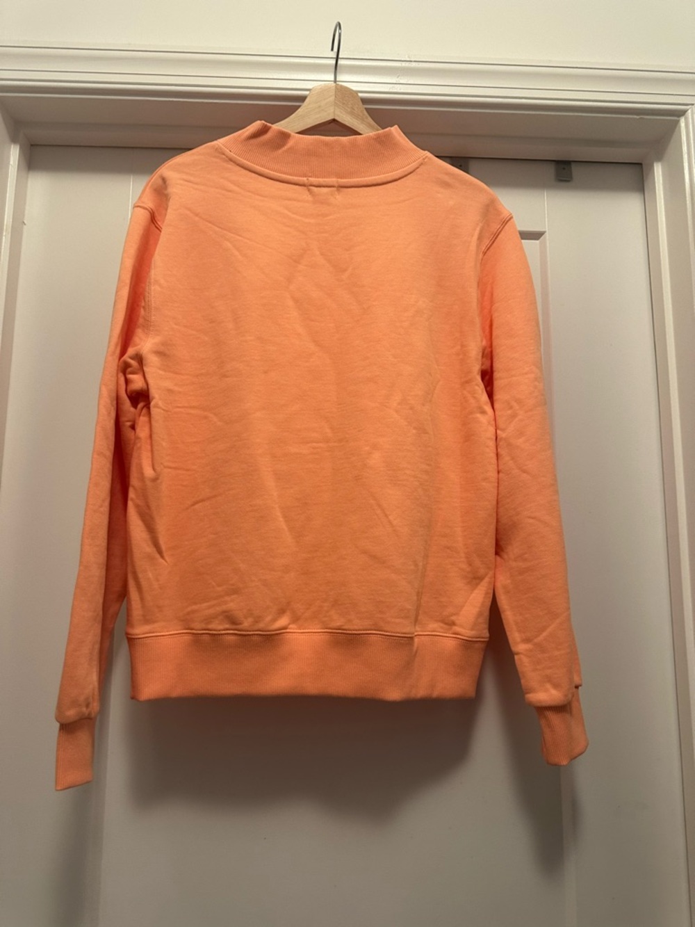 🎯🧡NWT! Peach Orange Mockneck Pullover Sweatshirt PARKE x TARGET - Size XXS/XS - Picture 4 of 10